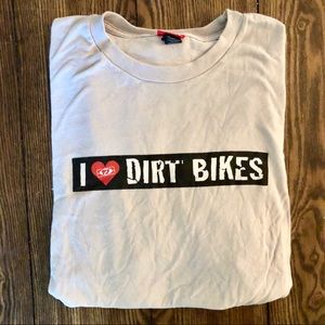 I heart dirt bikes XL Fuel men’s grey t shirt